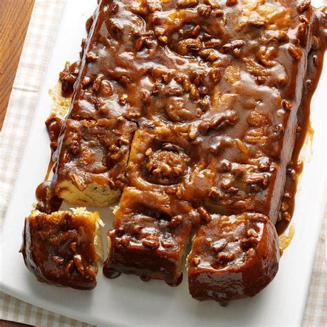 Caramel Pecan Cinnamon Rolls Recipe Taste Of Home