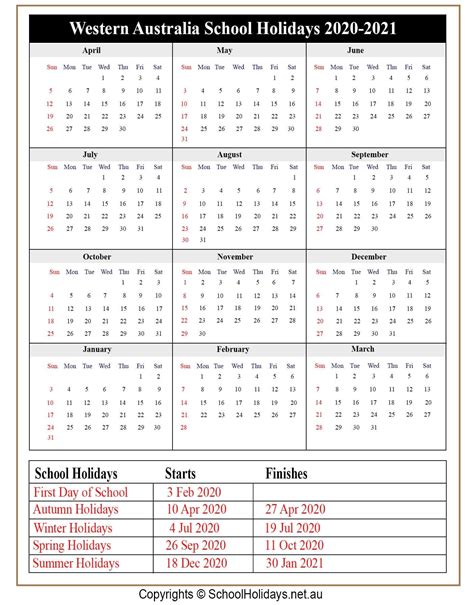 Australian School Calender Best Calendar Example