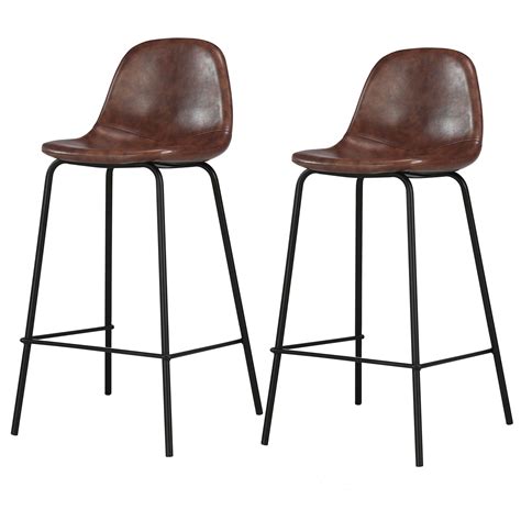 Chaises de bar Henrik marron (lot de 2)  achetez les chaises de bar