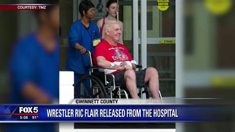 Wrestler Ric Flair Released From The Hospital Youtube