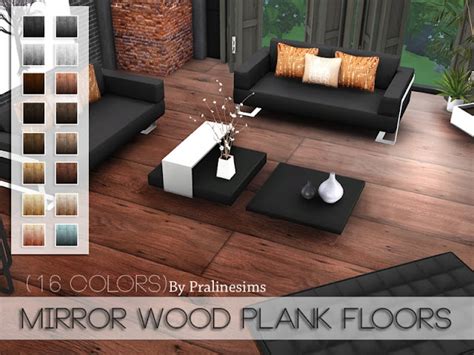 Sims 4 Ccs The Best Mirror Wood Plank Floors By Pralinesims