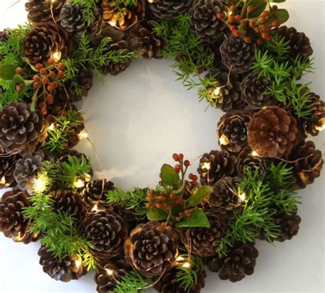 Make An Easy Diy Pinecone Wreath In One Hour Remodelaholic Bloglovin