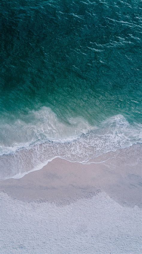 Download Iphone Xs Ocean High Angle Shot Wallpaper