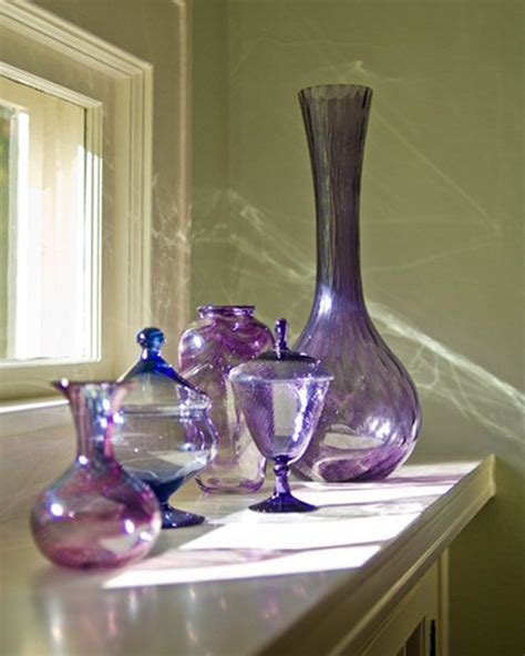 Vintage Purple Glass Purple Vase Purple Glass Glass