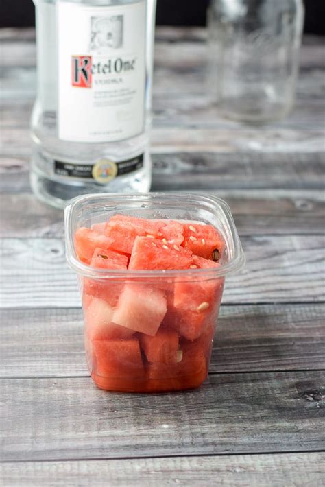 Watermelon Infused Vodka Homemade Deliciousness Dishes Delish