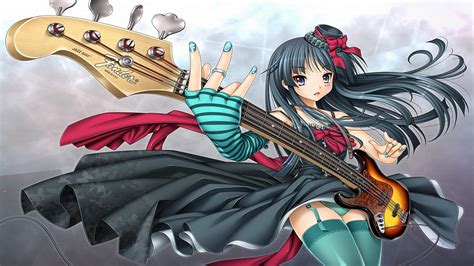 Wallpaper Guitar Anime Anime Girl Playing Guitar HD Wallpaper