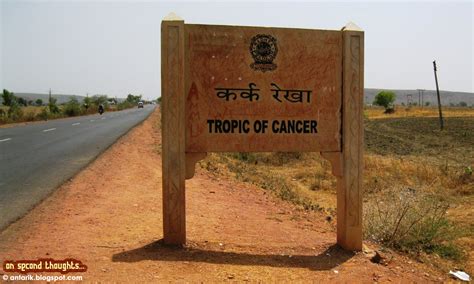 Crossing The Tropic Of Cancer On The Way To Sanchi