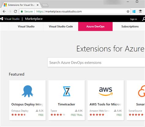 Información General De Visual Studio Marketplace Azure Devops