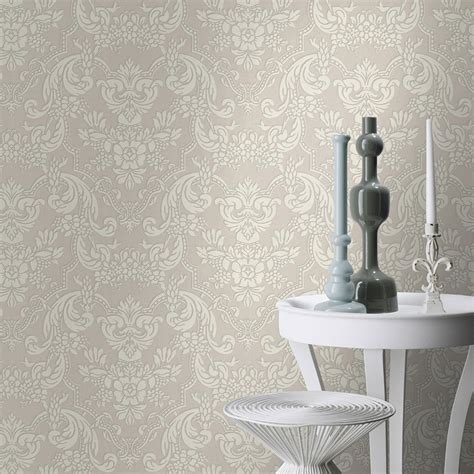 Baroque Opulence By Albany Grey Wallpaper Wallpaper Direct