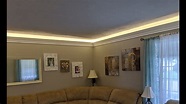 Living Room Upgrades with LED Cove Lighting - YouTube