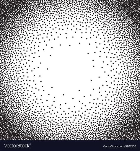 Abstract Radial Gradient Halftone Background Vector Image