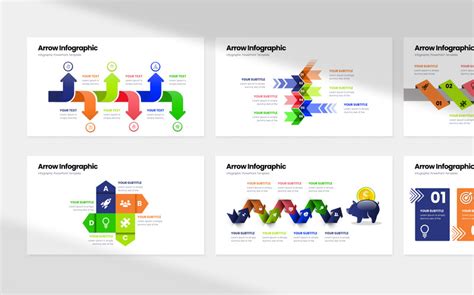 Arrow Infographic Presentation Template Templatemonster