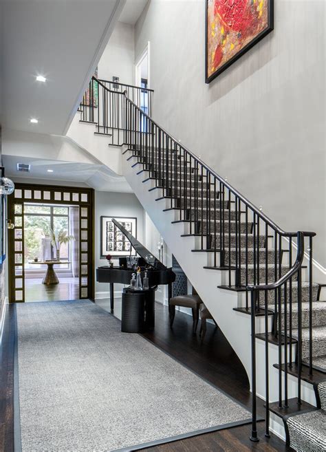 Stairs provide a route up to the rooftop terraces, which will be free for the public to access in an effort to encourage people to go inside. West Village Maisonette / Becky Shea Design | Stair railing design, Railing design, Staircase design