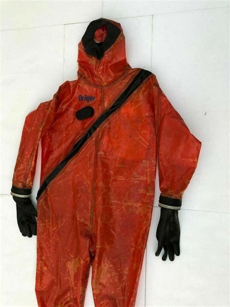 Drager Cps 6800 Gas Tight Chemical Protective Hazmat Protection Suit
