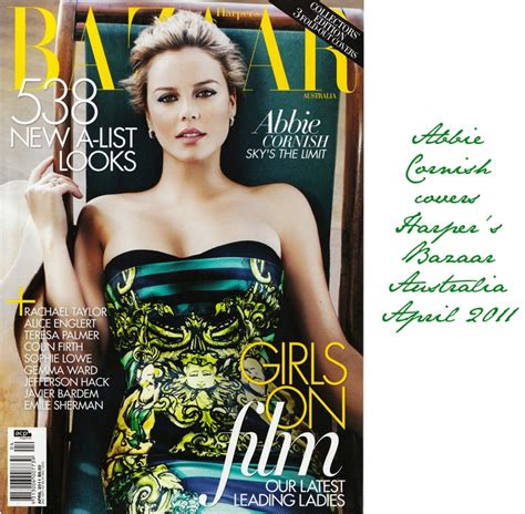 Abbie Cornish Covers Harpers Bazaar Australia April 2011 In Prada