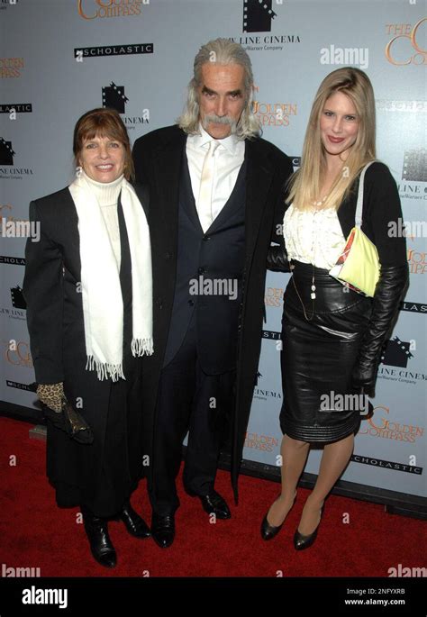 actor sam elliott with wife katherine ross left and daughter cleo ross arrive at the premiere