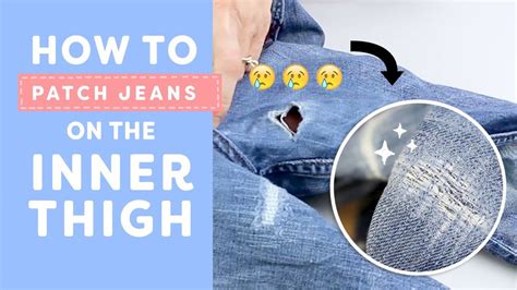 How To Patch Jeans On The Inner Thigh Wonderfil Uk