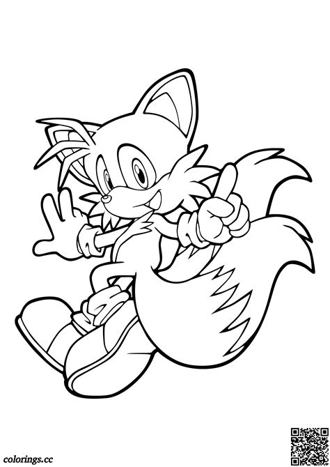 Tails Tails Prower Colouring Pages Tails The Fox Coloring Page