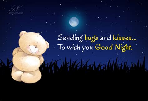 Good Night Hugs And Kisses Premium Wishes