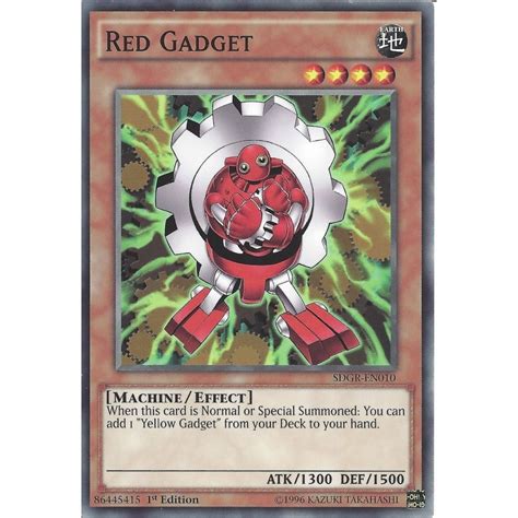 Yu Gi Oh Trading Card Game Yu Gi Oh Red Gadget Sdgr En010 1st