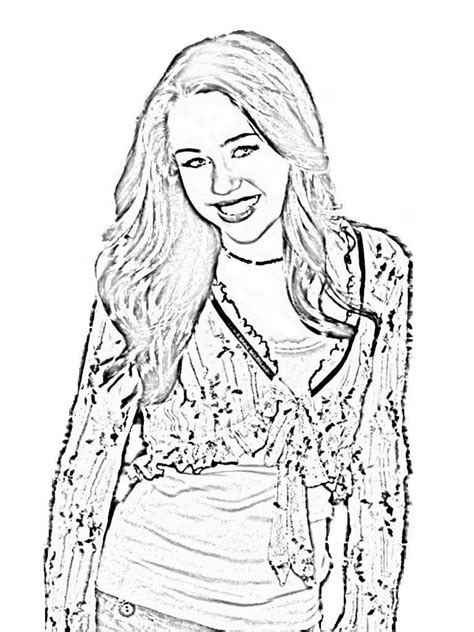 Desenhos De Hannah Montana Para Colorir E Imprimir Colorironline