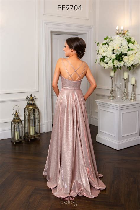 PF9704 ROSE GOLD PROM/EVENING DRESS - Prom Frocks UK Prom Dresses