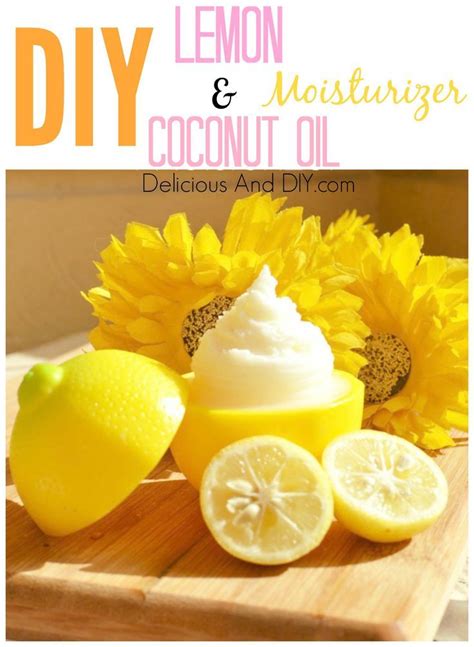 Lemon And Organic Coconut Oil Face Moisturizer With Images Coconut