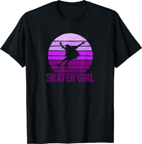 Retro Skater Girl T Shirt Uk Fashion