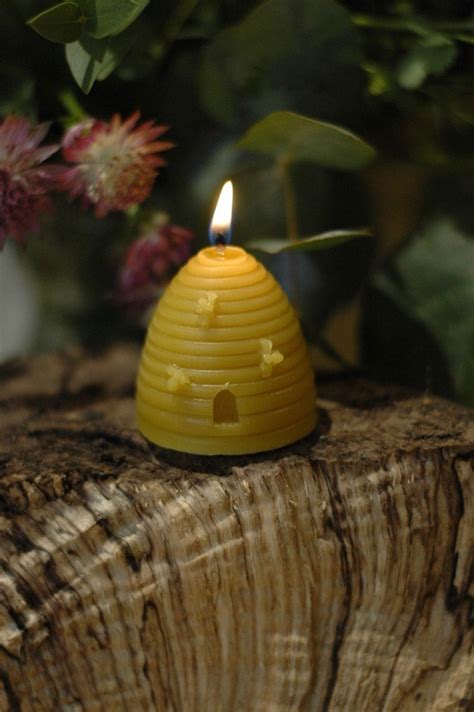 Pure Beeswax Candles Bee Hive Candle Sold In Fours Made Etsy