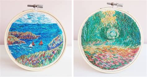 The Art Of Colorful Embroidery Captures The Quality Of Impressionist