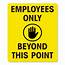 Employees Only Door Signs