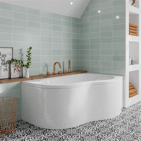 Venice 1500mm Curved Corner Shower Bath Panel Victorian Plumbing Uk