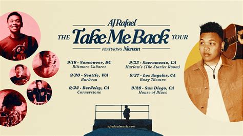 Fil Am Musician Aj Rafael Announces The Take Me Back Tour After 9