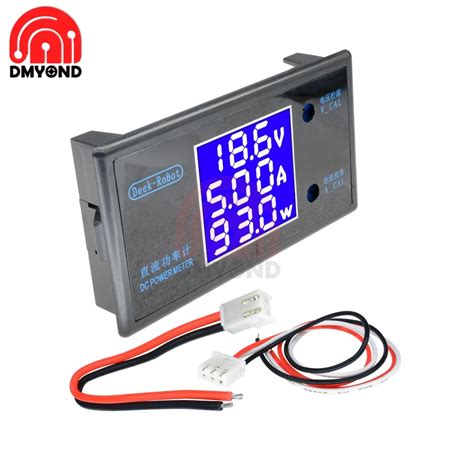 50v 5a Lcd Display Digital Voltmeter Ammeter Dc 12v Wattmeter Voltage