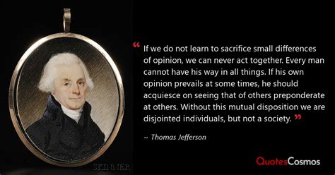 If We Do Not Learn To Sacrifice Thomas Jefferson Quote