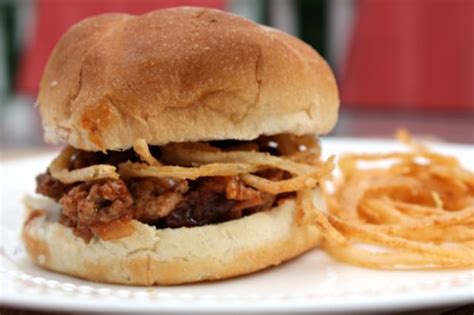 Turkey Sloppy Joes With Homemade Onion Rings Foody Schmoody Blog