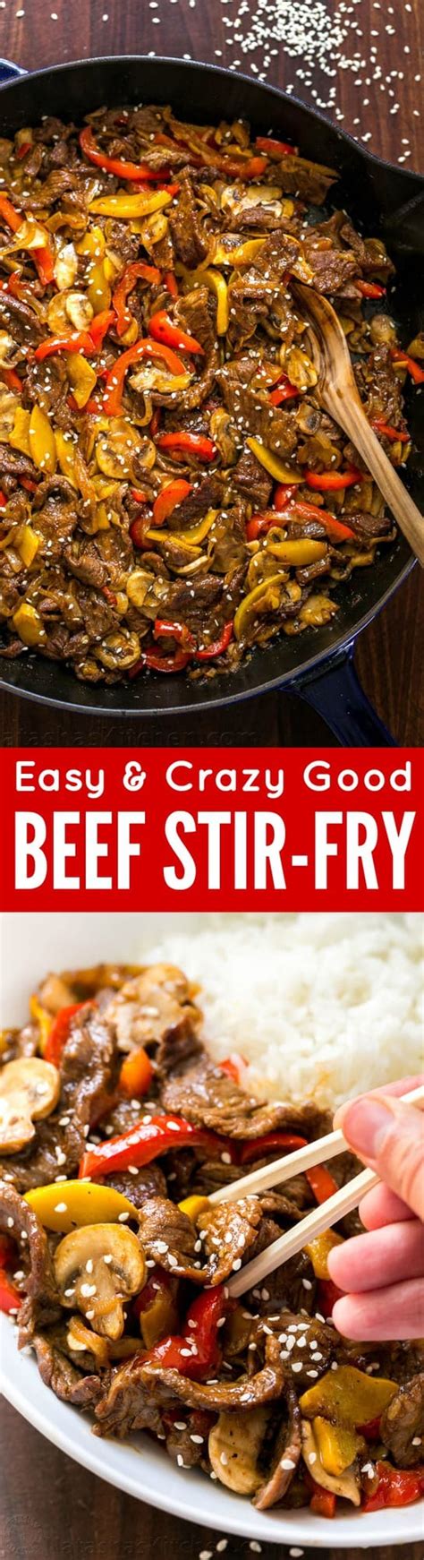 Soy sauce and a drizzling. Beef Stir-Fry Recipe with 3 Ingredient Sauce - NatashasKitchen.com