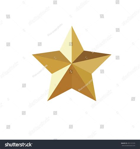 Golden Star Stock Vector Illustration 455131570 Shutterstock