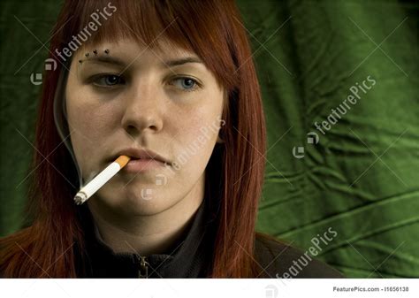 Girl Smoking Cigarette And Bored Stock Picture I1656138 At