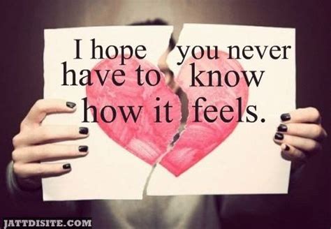 I Hope You Never Have To Know How It Feels