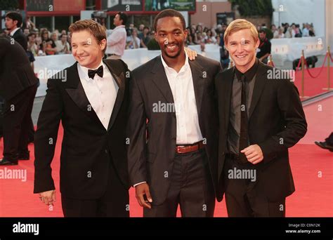 Jeremy Renner Anthony Mackie And Brian Geraghty The 2008 Venice Film