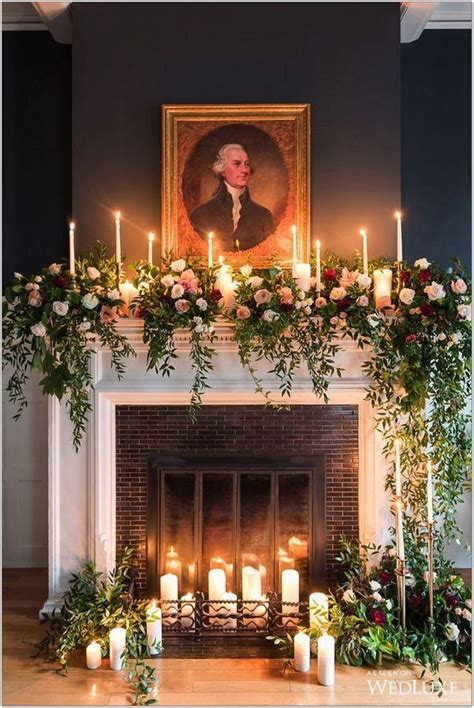 89 Simple Ways To Decorate A Fireplace And Mantle With Flameless Candles