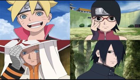 Boruto And Sarada Vs Naruto And Sasuke Anime Amino