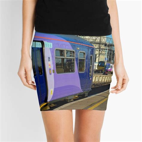 Northern Trains At Manchester Piccadilly Mini Skirt By Engphotography