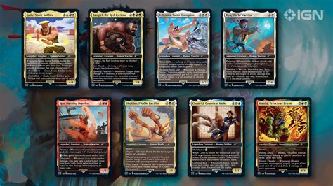 Exclusivo Crossover Cartas Street Fighter Em Magic The Gathering