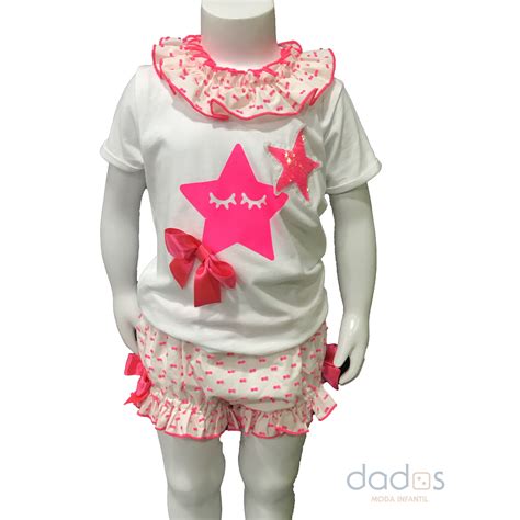 Lolittos Colección Pink Camiseta Con Cubre Niña Dados Moda Infantil