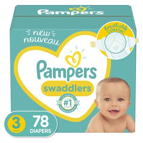 Pampers Swaddlers Diapers Soft And Absorbent Size 3 78 Ct