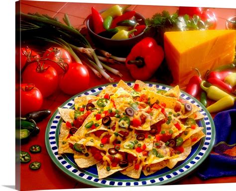 Nachos With Ingredients Wall Art Canvas Prints Framed Prints Wall