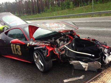 Ferrari 458 Crashes During Gumball 3000 Rally Performancedrive