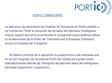 Ppt Portic Transitario Powerpoint Presentation Free Download Id